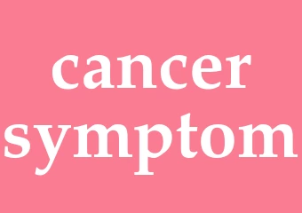 Synonym cancersymptom