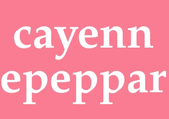 Synonym cayennepeppar