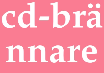 Synonym cd-brännare