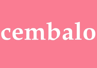 Synonym cembalo