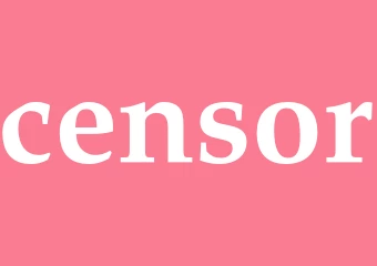 Synonym censor