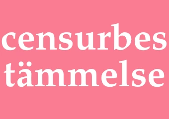 Synonym censurbestämmelse