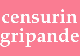 Synonym censuringripande