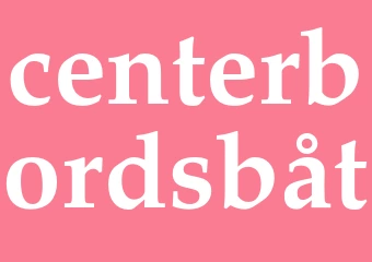 Synonym centerbordsbåt