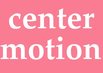 Synonym centermotion