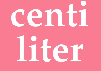Synonym centiliter
