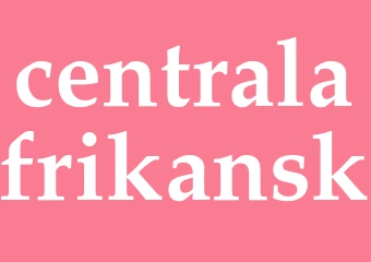Synonym centralafrikansk