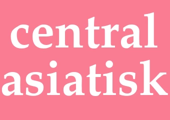 Synonym centralasiatisk