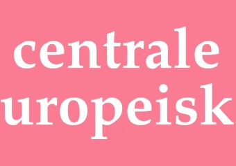 Synonym centraleuropeisk