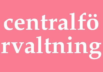 Synonym centralförvaltning
