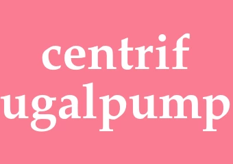Synonym centrifugalpump