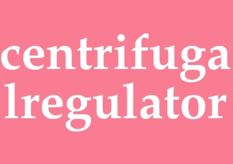 Synonym centrifugalregulator