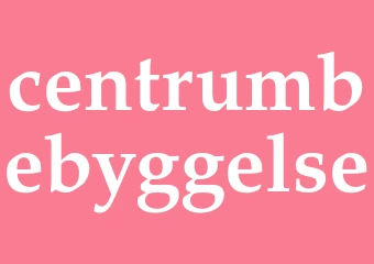 Synonym centrumbebyggelse