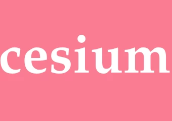 Synonym cesium