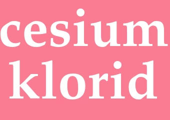 Synonym cesiumklorid