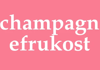 Synonym champagnefrukost