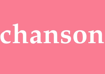 Synonym chanson