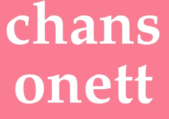 Synonym chansonett