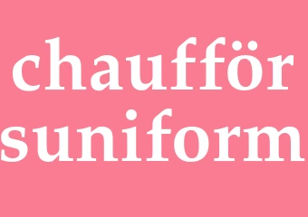 Synonym chaufförsuniform