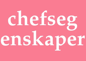 Synonym chefsegenskaper