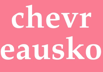 Synonym chevreausko