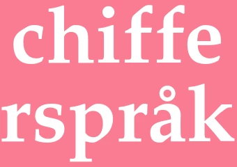 Synonym chifferspråk