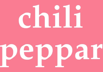 Synonym chilipeppar