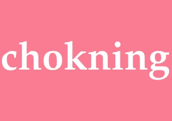 Synonym chokning