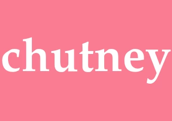 Synonym chutney