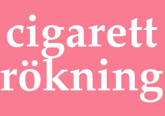 Synonym cigarettrökning