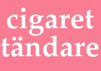 Synonym cigarettändare