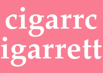 Synonym cigarrcigarrett