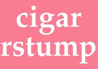 Synonym cigarrstump