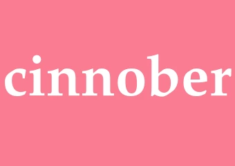 Synonym cinnober