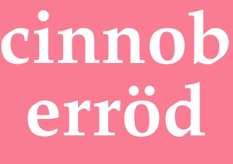 Synonym cinnoberröd