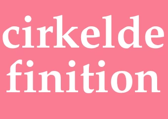 Synonym cirkeldefinition