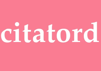 Synonym citatord