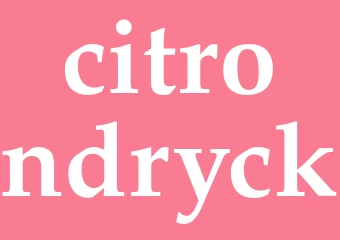 Synonym citrondryck