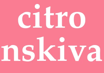 Synonym citronskiva