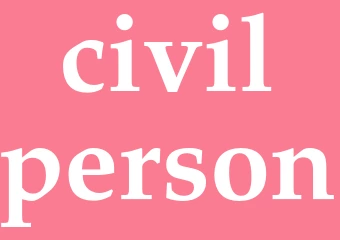 Synonym civilperson