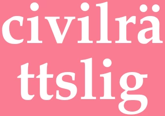 Synonym civilrättslig
