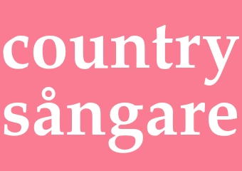 Synonym countrysångare