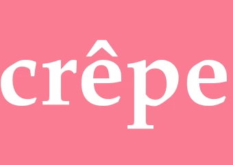 Synonym crêpe