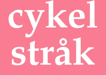 Synonym cykelstråk