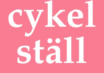Synonym cykelställ