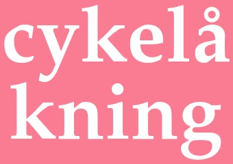 Synonym cykelåkning