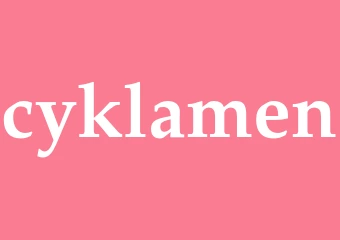 Synonym cyklamen