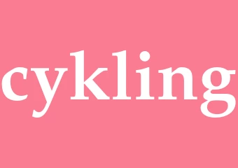 Synonym cykling