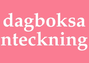 Synonym dagboksanteckning
