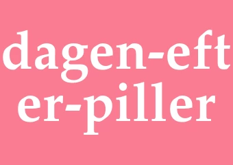 Synonym dagen-efter-piller